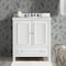 Alaterre Furniture Williamsburg 2pc Wooden Bathroom Vanity Set - 30-in. L Vanity, 30-in. L Rectangular Mirror, White AVAN3000WHB - alternate 7